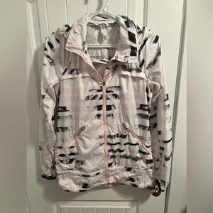 Lululemon Miss Misty Jacket II Sunset Stripe Blush Quartz Black Size 4 RARE